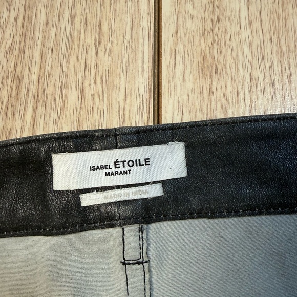 Isabel Étoile Marant Fiali Lambskin Leather Skirt - Picture 5 of 9